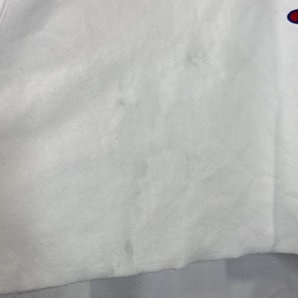 Champion Cropped Sweatshirt White Size Extra Large XL - Picture 13 of 16